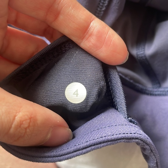 Navy Lululemon Capri Leggings with Mesh - Picture 6 of 6